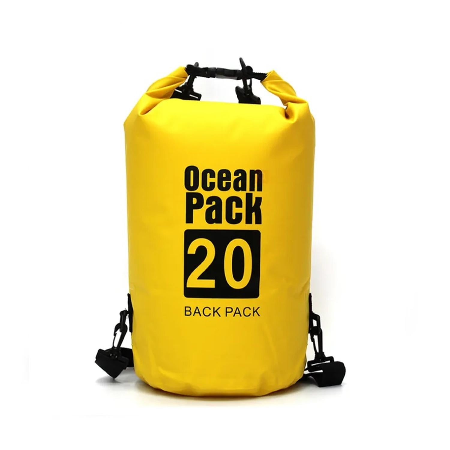 Auckland Outdoor - Bolso Seco Impermeable 20l Amarillo Amarillo