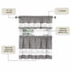 thumbnail image 5 of Juego de cortinas para ventana ACHIM Tier and Valance Live Love Laugh, 5 of 6
