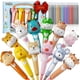 thumbnail image 1 of Bolígrafos BUNMO Cute Squishy Animals, paquete de 12 con 24 recambios para niños, 1 of 6