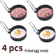 thumbnail image 1 of 4 Pack Stainless Steel Egg Ring, SurgeHai Non-Stick Egg Ring, McMuffin, Sandwiches, Frying Or Shaping Eggs, Household Breakfast Cooking Tools, 1 of 4