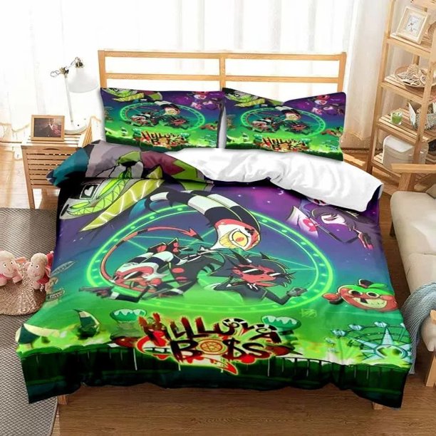 Helluva Boss Striker Bedding Set 3D Printing Home Decoration Pillowcase Quilt Cover Cute Gift To Family and Friends Bed Sheets