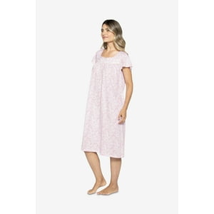 Lady Genny - Camisa De Dormir Floral Algodón Suave