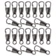 thumbnail image 1 of 20 Piezas Tirador De Cremallera Desmontable Para Abrigo Botas Clip De 4 Colores Plata Oscuro, 1 of 5
