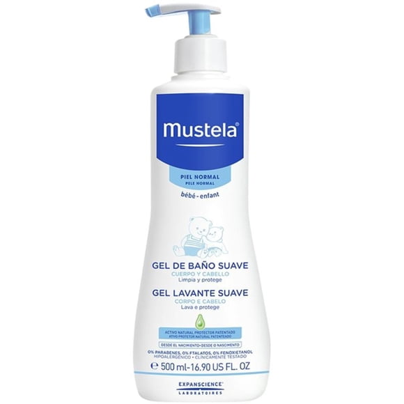 Gel de Baño Suave Cuerpo y  Cabello, 1 Un