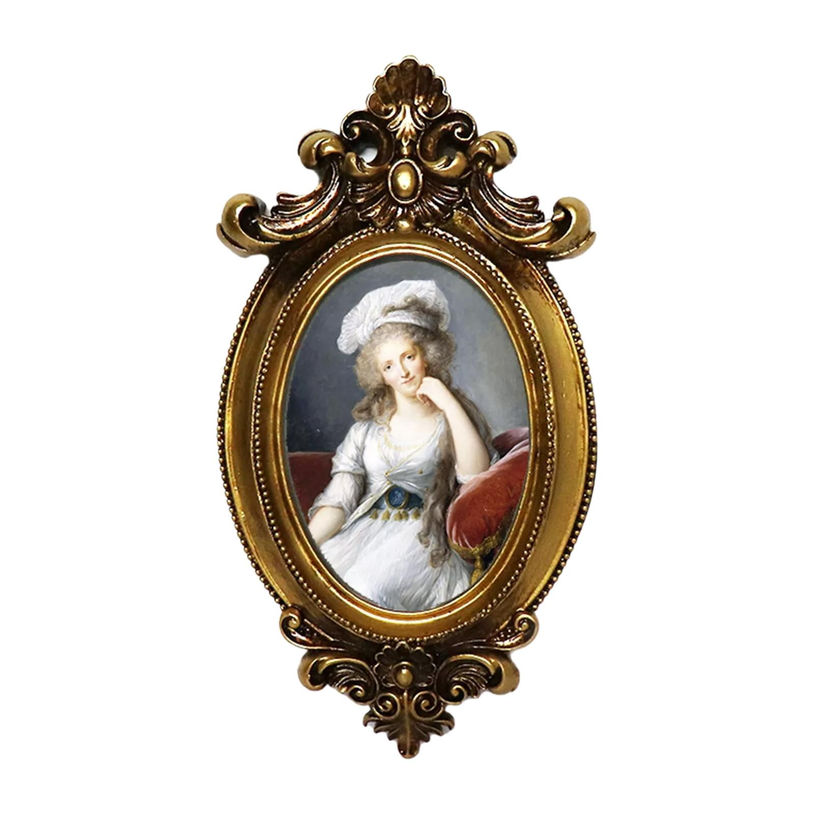 Bothyi - Marco De Fotos De Oro Antiguo Colgante De Pared Soporte De Imagen Barroco Decoración Del Hogar