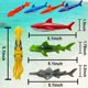 thumbnail image 3 of Set de juguetes de buceo en piscina Haktoys Underwater Torpedo para niños x8, 3 of 6