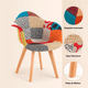 thumbnail image 5 of Pack de 4 Butacas Sitial Patchwork Acolchado Wood - Naranjo, 5 of 7
