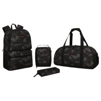 Pack Atomico Escolar Mujer Mix Camo Cafe Head