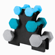 thumbnail image 3 of Rack para Mancuernas de Vinilo Soporte Compacto y Resistente, 3 of 3