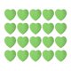thumbnail image 3 of Lavado Facial Puff En Forma De Corazón Suave Para Eliminación De Maquillaje Limpieza De La Piel Masaje Verde 20 Piezas, 3 of 5