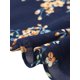 thumbnail image 5 of INSPIRE CHIC Vestido Floral de Mujer con Mangas Volantes Cuello en V Fruncido con Volantes Vestidos Casuales Azul Marino L, 5 of 6