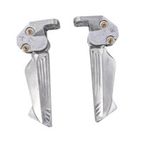 Magideal - Estriberas Para Motocicleta, 1 Par, Estables, De Fácil Instalación, De Aleación De Aluminio Para Pasajeros, Para Motocicletas Y Bicicletas Eléctricas.