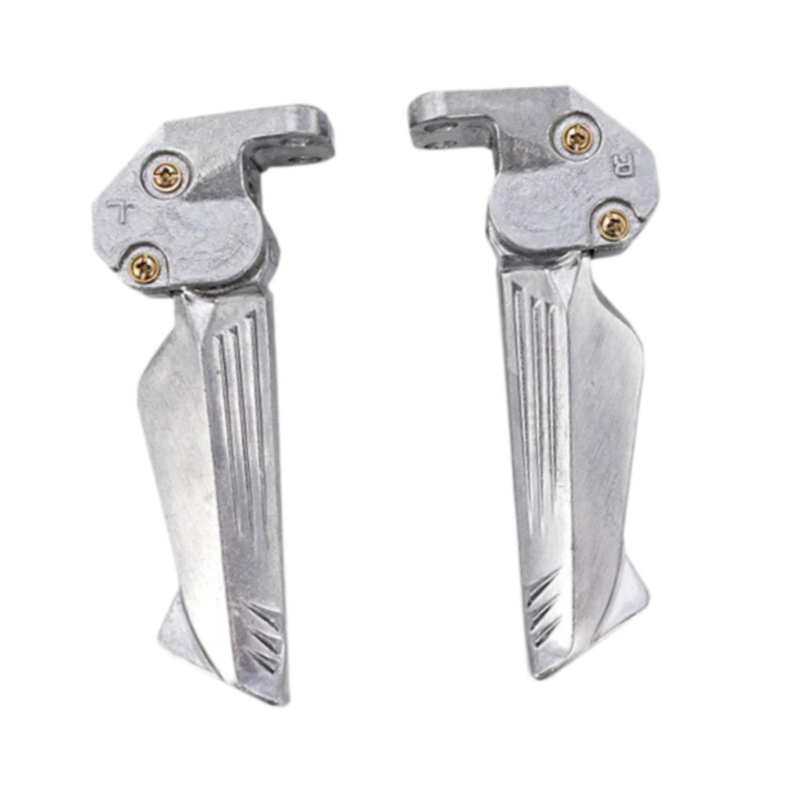 Magideal - Estriberas Para Motocicleta, 1 Par, Estables, De Fácil Instalación, De Aleación De Aluminio Para Pasajeros, Para Motocicletas Y Bicicletas Eléctricas.