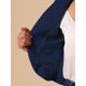thumbnail image 5 of INSPIRE CHIC Blazer de Trabajo para Mujer sin Cuello con Solapa Abierta Chaqueta Corta M Azul Oscuro, 5 of 6
