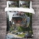 thumbnail image 3 of Juego De Cuna De Coches De Lujo Protector De Colchón Deportivo Diseño De Vehículo Futurista En 3d Microfibra Juego De 3 Piezas Con Cremallera Y 2 Fundas De Almohada, 3 of 3