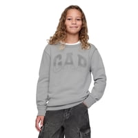 Sudadera Gap Logo Para Niño, Color Gris Piloto, Talla Xl