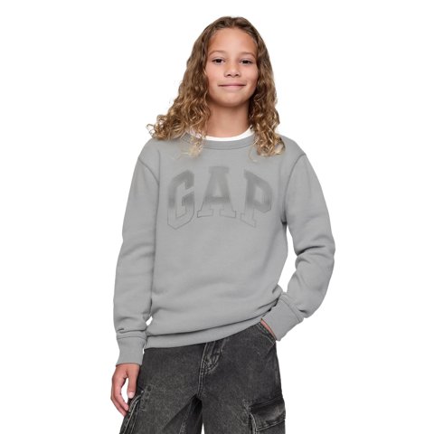 Sudadera Gap Logo Para Niño, Color Gris Piloto, Talla Xl