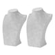 thumbnail image 5 of Collar De Terciopelo Gris 2x Colgante De Exhibición Del Colgante Busto Maniquin Stand Holder, 5 of 5