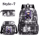 thumbnail image 1 of Anime Satoru Gojo Pattern Three Piece Backpack New Fashion School High Quality Backpack Shoulder Bag Pen Bag Laptop Backpack, 1 of 3