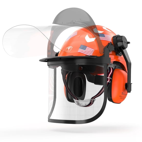 Casco de motosierra TOOLIOM Forestry Safety ANSI Z89.1 Arborist
