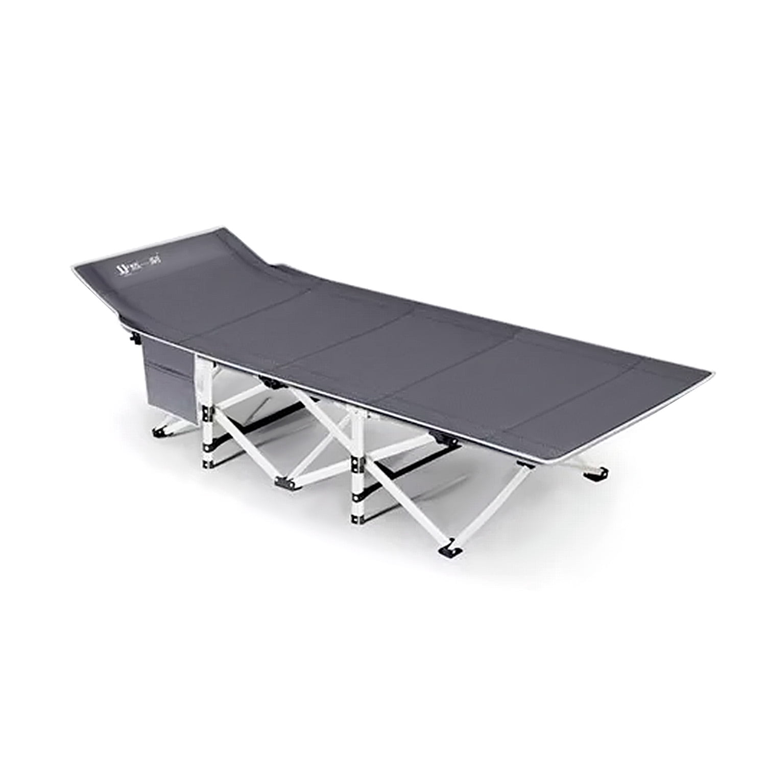 Mundo Online - Catre Cama Campaña Camping Plegable + Bolso Gris