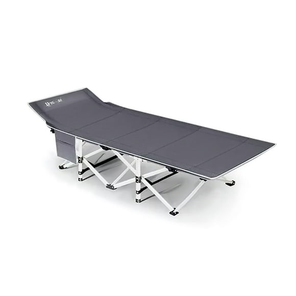 Catre Cama Campaña Camping Plegable + Bolso Gris
