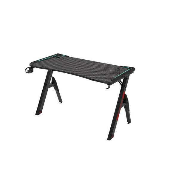 Escritorio Gamer Con Luces 120x60x73cm Negro By LuBabycas