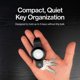 thumbnail image 3 of Llavero KEY SMART Soporte para AirTag de Cuero Vegano Negro, 3 of 9