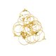 thumbnail image 1 of 20 unids abalorios redondos de aro pendientes gancho conectores diy hallazgos oro, 1 of 3