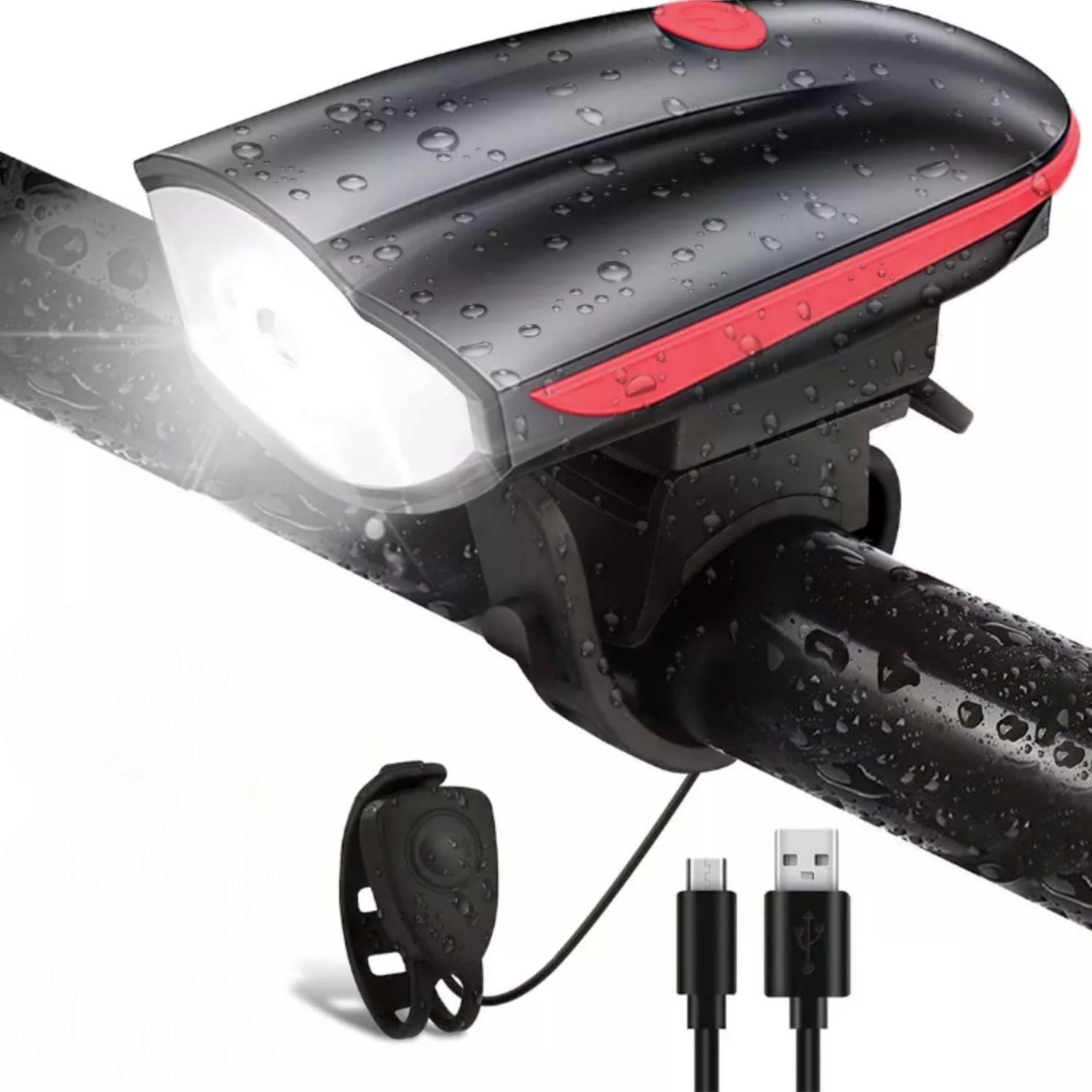 Santú Home & Deco - Luz Led Para Bicicleta Con Bocina Integrada Rojo
