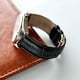 thumbnail image 2 of Correa de reloj de cuero genuino de bambú con hebilla de pasador para hombres y mujeres, resistente al sudor y al agua, accesorios universales para relojes., 2 of 5