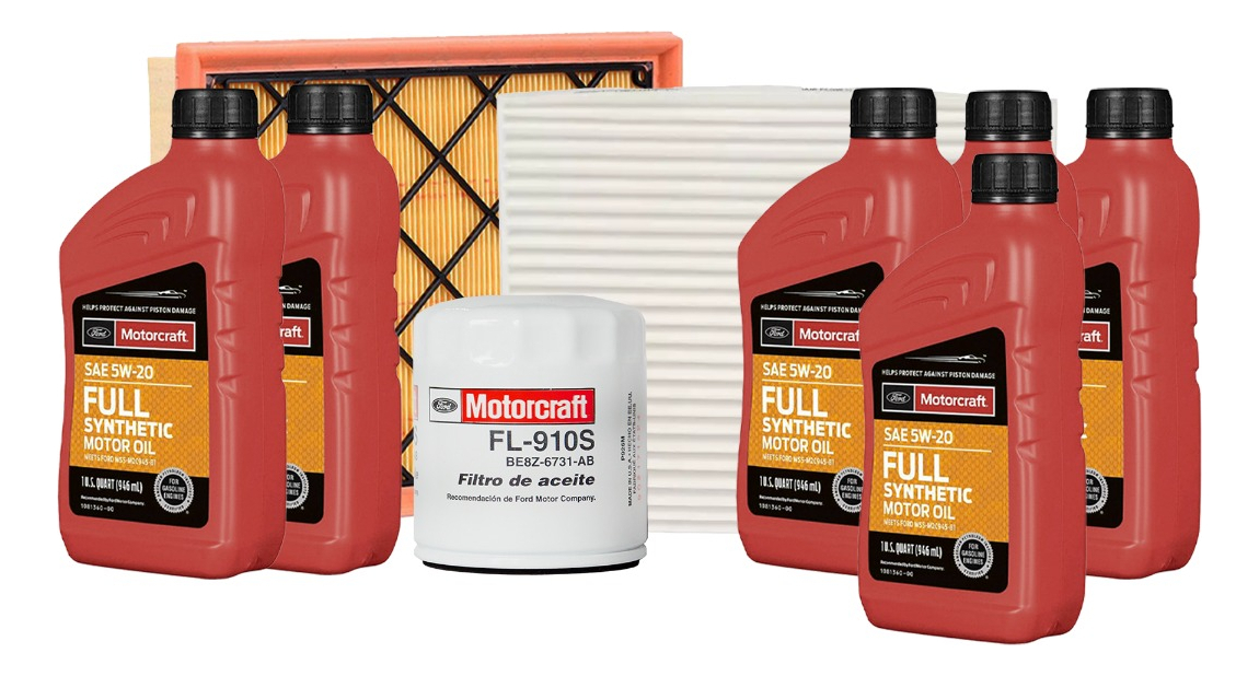 Motorcraft - Kit Mantencion Orig. Ford Fusion 2.5 Aceites + Filtros