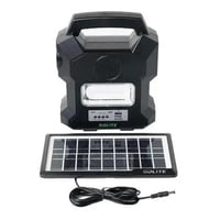 Genérico - Linterna Kit Solar Portátil Camping Gdlite Mp3 Usb Gd 1000A Linterna