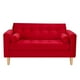 thumbnail image 1 of Sofa Retro 2c Felpa 05 Rojo, 1 of 6