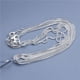 thumbnail image 1 of 5PCS 16-30inch Silver Plated Link Chain With Stamp Necklace With Lobster Clasps For Jewelry Making, 1 of 5