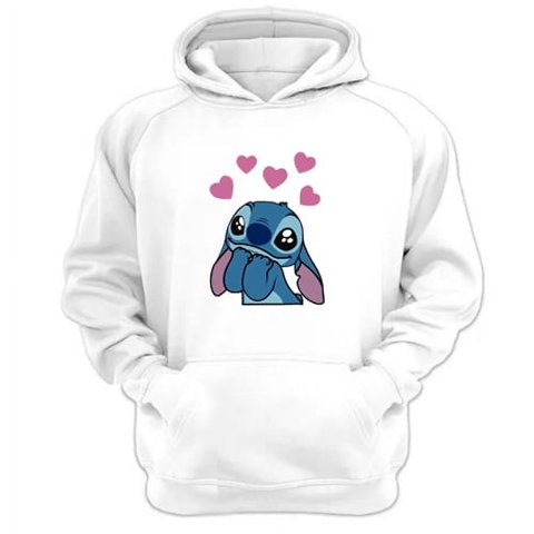 Genérico - Polerón Canguro Extraterrestre Azul Blanco Talla Xl Unisex