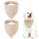 thumbnail image 1 of Uxcell Bandanas Triangulares para Perros con Botón, Suave Bufanda para Mascotas Cómoda Baberos Triangulares Lavables Ajustables (Tela, 2 Piezas, Marrón Claro) para Cachorros Pequeños y Medianos, 1 of 7