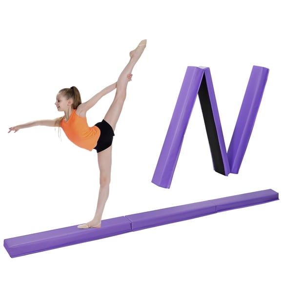 Viga de equilibrio plegable JupiterForce 2,7 m color púrpura de espuma
