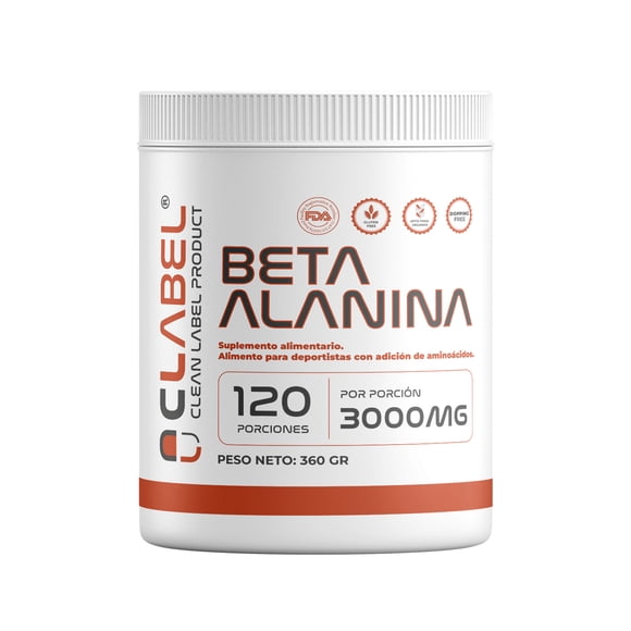 Beta Alanina 360 Grs 120 Porciones Clean Label Sin Sabor