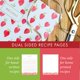thumbnail image 5 of Carpeta de recetas Jot & Mark 22 × 28 cm, 3 anillas y a prueba de derrames, 5 of 8