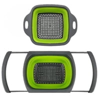 Crusec - Colador Extensible Plegable 39X26Cm De Silicona Multiuso