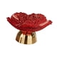 thumbnail image 5 of Cuenco con pedestal y soporte para platos, decoración moderna, práctica cesta de frutas con patas, bandeja para aniversario, inauguración de la casa, Rojo, 5 of 5