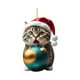 thumbnail image 1 of Decoración Navideña Para Gatos 2023, Pared, Fiesta Navideña, Chimenea, Colgante Navideño, Estilo D, 1 of 3