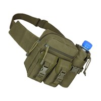 Magideal - Riñonera Portátil, Riñonera, Soporte Para Botella De Agua, Cinturón De Utilidad Impermeable Para Adultos, Equitación, Tiro, Herramienta, , Verde