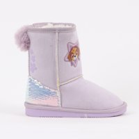 Bota Niña Chiporro Lentejuelas Skye Morado Paw Patrol