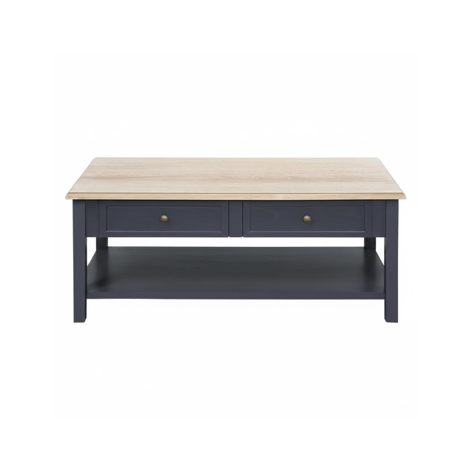 Mesa De Centro Damian Con 4 Cajones Y Repisa Atmosphera
