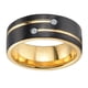thumbnail image 2 of Anillos Geniales De Acero Inoxidable Con Incrustaciones De Diamantes De 8 Mm De Ancho Para Bodas De Hombres 7, 2 of 5