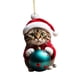 thumbnail image 2 of Decoración Navideña Para Gatos 2023, Pared, Fiesta Navideña, Chimenea, Colgante Navideño, Estilo B, 2 of 3
