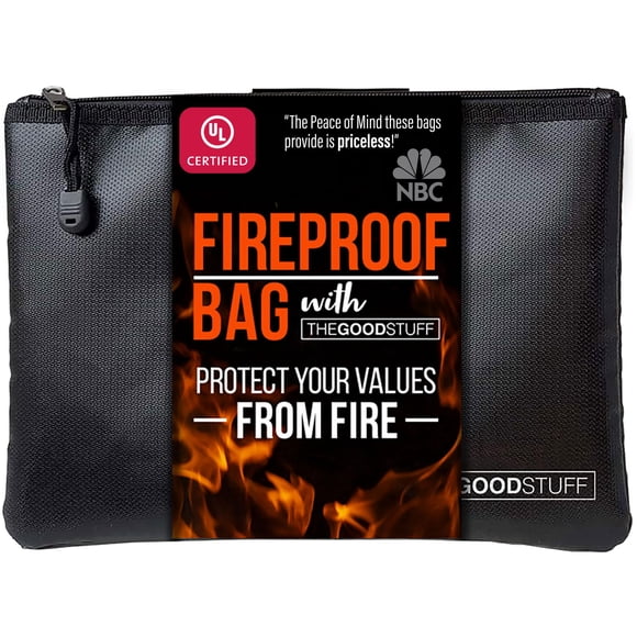Bolsa De Dinero Ignífuga Impermeable 10 X 13 Pulgadas