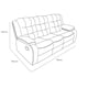 thumbnail image 5 of Sofá ODH Reclinable 3 Cuerpos New Italia Lino Chocolate, 5 of 5
